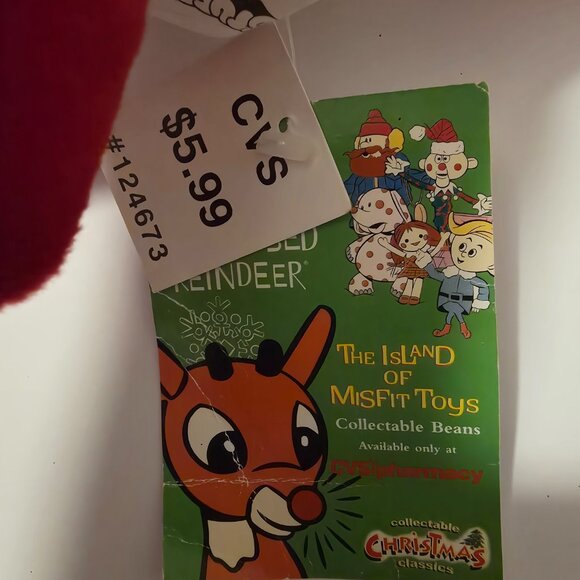 Rudolph Misfits Jelly Squirt Gun beanie plush, New with tags - Picture 3 of 5